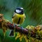 up close of outdoor great tit bird