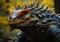 Up Close and Personal: The Mesmerizing Spikes of a Lizard in the