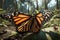 Up Close and Personal with a Monarch Butterfly, Generative AI