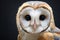 Up close, witness the enchanting transformation of a common barn owl