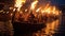 Up Helly Aa (Shetland, Scotland) - A fire festival featuring torchlight processions and burning a Viking longship