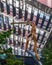 Up There-Sculpture on First Street, Manchester. One of five 2.5m sculptures set on 5m stainless steel columns by Collin