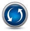 Update arrow icon starburst shiny blue round button illustration design concept