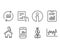 Update data, Manager and Smartphone statistics icons. Document, Report document and Stock analysis signs.