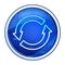 Update icon futuristic blue round button vector illustration