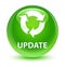 Update (refresh icon) glassy green round button