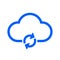 Update simple cloud icon - vector