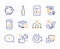 Update time, Graph phone and Video file icons set. Restructuring, Beer and Reject signs. Vector