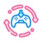 updates game development color icon vector illustration