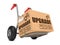 Upgrade - Cardboard Box on Hand Truck.