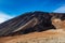 An uphill view of `Pico del Teide`, the colourful Teide volcano in Teide National Park, Tenerife, Canary Islands.