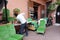 Upholsterer in the centre of Marrakesh