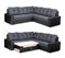 Upholstery sofa corner set with pillows isolated with clipping path