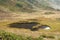 Upland bog in a mountain valley