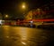 Uplands at night in Swansea, South Wales.