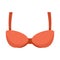 Uplift bra icon flat isolated vector