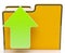 Upload Arrow And File Shows Uploaded