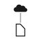 Upload in cloud service vector icon eps10. cloud icon.upload cloud icon, vector download illustration, cloud computing