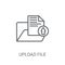 Upload file icon. Trendy Upload file logo concept on white backg