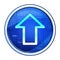 Upload icon futuristic blue round button vector illustration