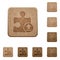 Upload plugin wooden buttons