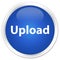 Upload premium blue round button