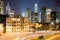 Upper Albert Road and skyline of Chung Wan Central district, Hong Kong Island, Hong Kong, China