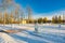 Upper Bath Pavilion in Catherine Park, Tsarskoye Selo Pushkin suburb of Saint Petersburg. Russia