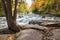 Upper Bond Falls in Autumn. Upper Peninsula of Michigan