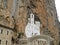 The Upper Church of Ostrog Monastery, a Amazing Place of Worship in the large rock of Ostroska Greda, Niksic, Montenegro, Europe