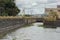 Upper entrance to the lock in the city of Barra Bonita, SP - Brazil