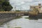 Upper entrance to the lock in the city of Barra Bonita, SP - Brazil