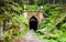 Upper entrance to tunnel of historical Schwarzenberg shipping canal, Sumava Mountains, Czech Republic