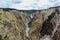 Upper fall and canyon of Yellowstone river