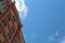 Upper floors of a high-rise building against the sky