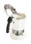 Upper handle open cover moka pot