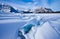 Upper Kananaskis Lake in winter - Peter Lougheed Provincial Park