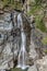 The upper level of the famous Lillaz waterfalls near Cogne, Aosta Valley, Italy, in the summer season