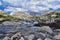 Upper and Lower Jean Lake in the Titcomb Basin along the Wind River Range, Rocky Mountains, Wyoming, views from backpacking hiking