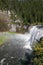 Upper Mesa Falls with Rainbow