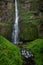 Upper Multnomah Falls from the bridge