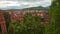 Upper Panorama of Large Buddhist Temple Complex by River