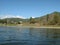 The upper part of the Small Yenisei river with views of the village Top of Cabrales in the Eastern Sayan, Tuva