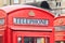 Upper part of a typical London telephone booth