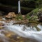Upper Pericnik waterfall in Slovenian Alps in autumn, Triglav National Park