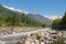 The upper reaches of the river Beas in Kullu Valley. Himachal Pradesh, India