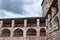 Upper tiers of ancient monastery wall