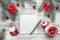 An upper view of a Christmas, new year letter, card writing, on a rustic background, with old style pencil.