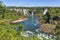 Upper view of the at Iguazu Falls, Brazil