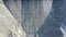 Upper view large asbestos quarry with cascade hills